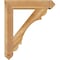 Ekena Millwork Olympic Arts and Crafts Rough Sawn Bracket w/ Offset Brace, Western Red Cedar, 6"W x 24"D x 28"H BKT0604X24X28OLY03RWR - alternate 3
